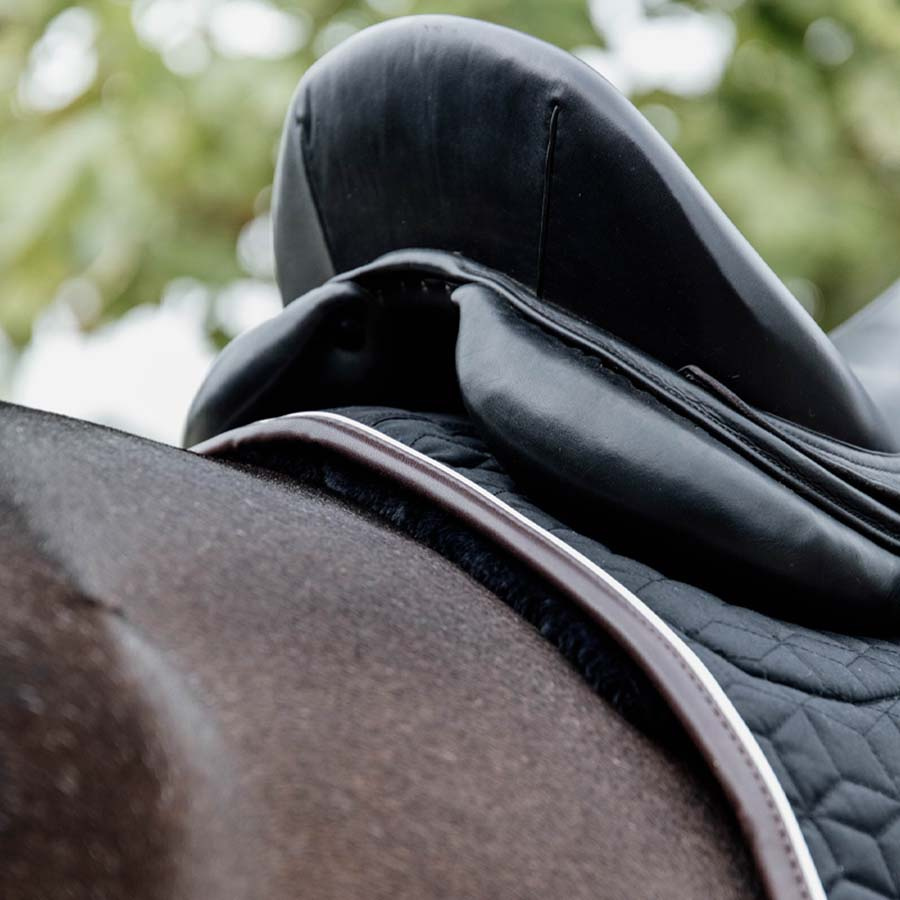 Dressage Saddle Pad Skin Friendly Black