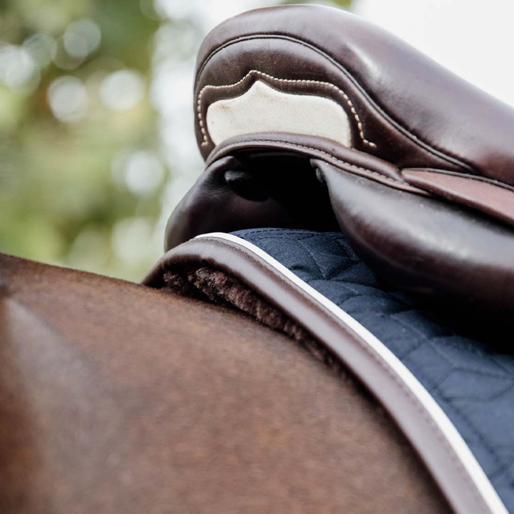 Dressage Saddle Pad Skin Friendly Navy Blue