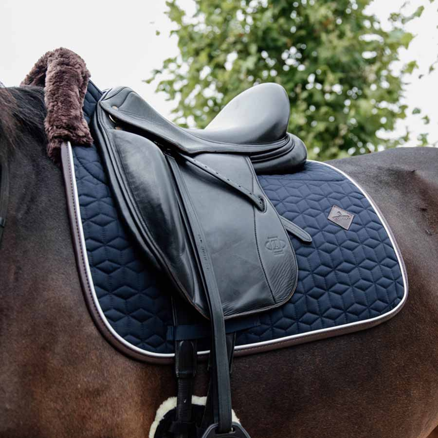 Dressage Saddle Pad Skin Friendly Navy Blue