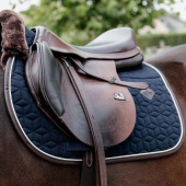 Jumping Star Saddle Pad Navy Jumping Star Saddle Pad Navy