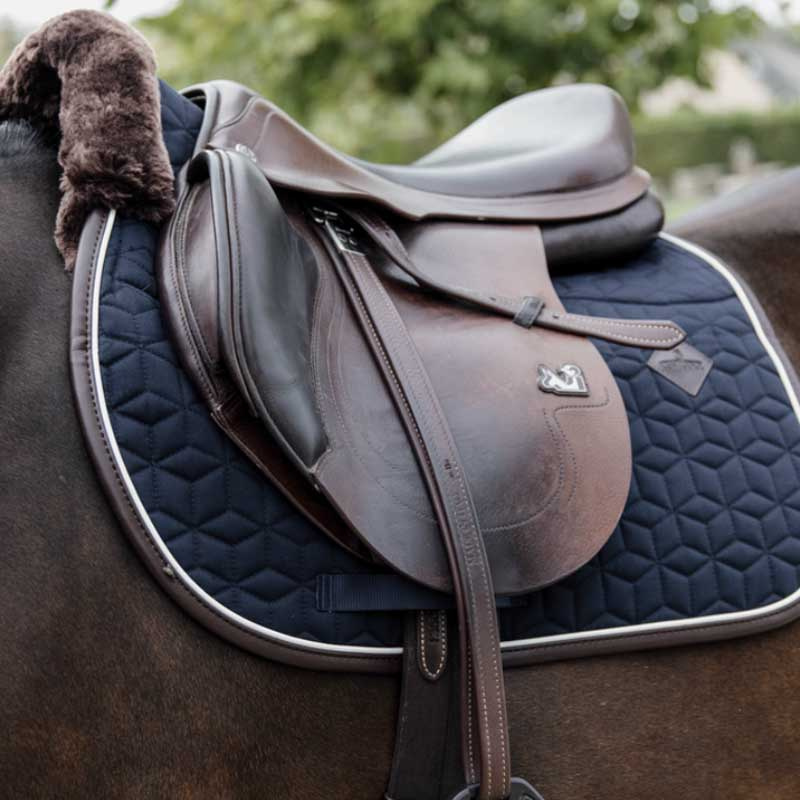 Jumping Star Saddle Pad Navy