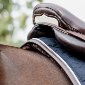 Jumping Star Saddle Pad Navy Jumping Star Saddle Pad Navy