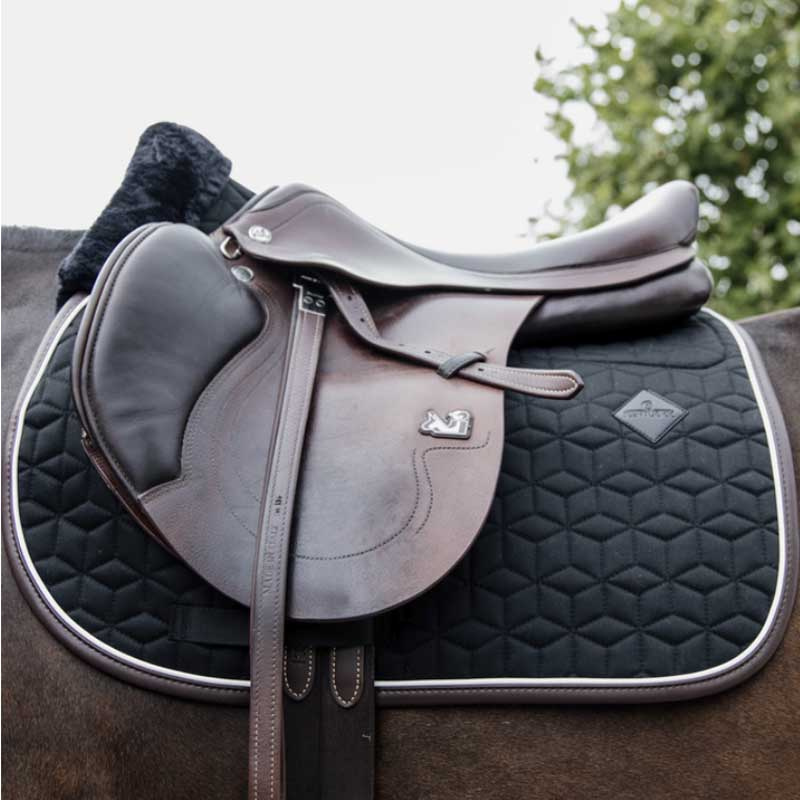 Jumping Star Saddle Pad Black