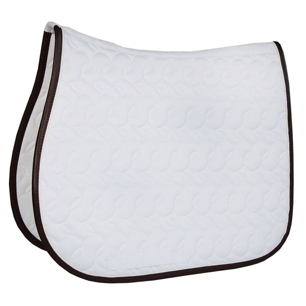 Saddle Pad Absorb White/Brown