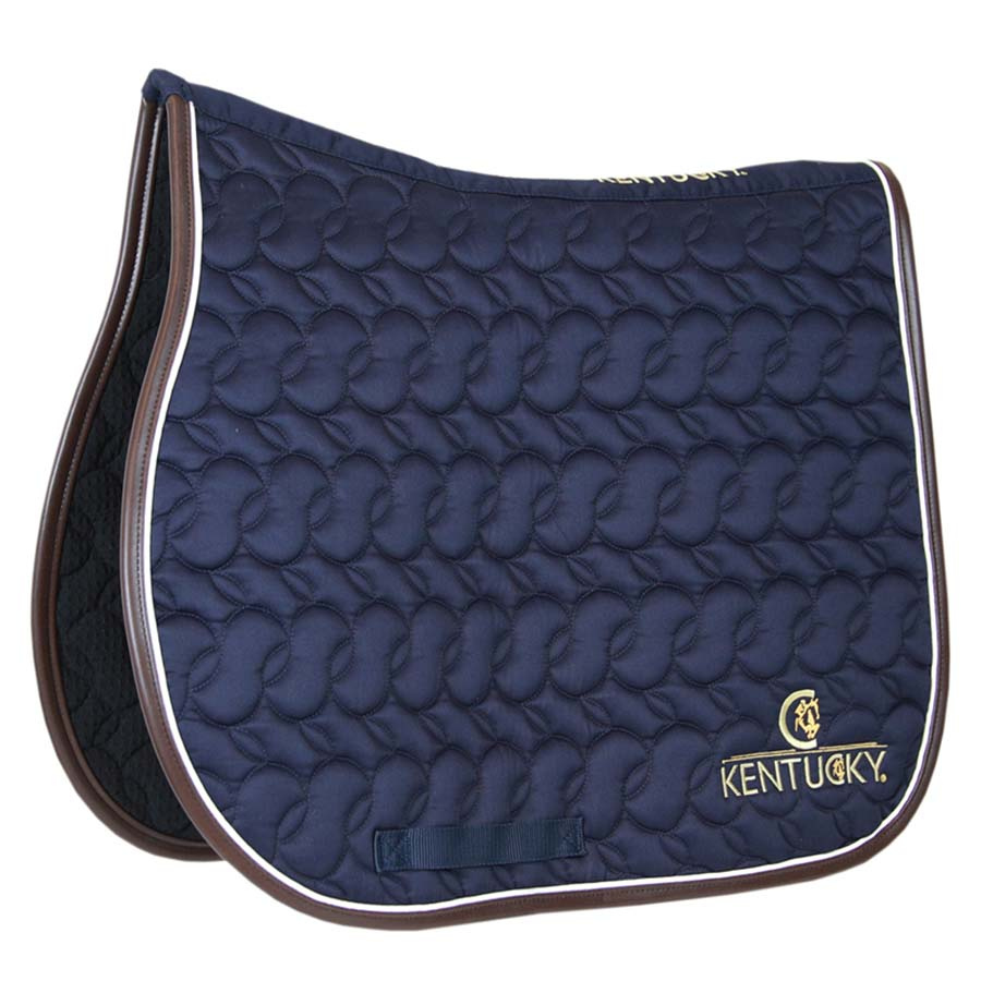 Saddle Pad Absorb Logo Navy/White/Brown