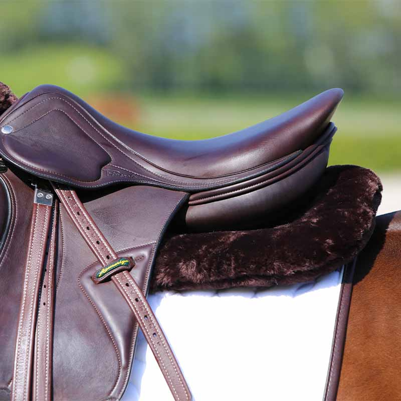 Sheepskin Anatomic Absorb Saddle Pad Brown