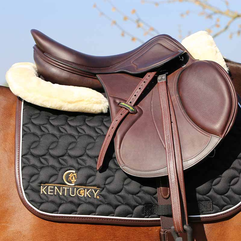 Sheepskin Anatomic Absorb Saddle Pad 0Black/Natural