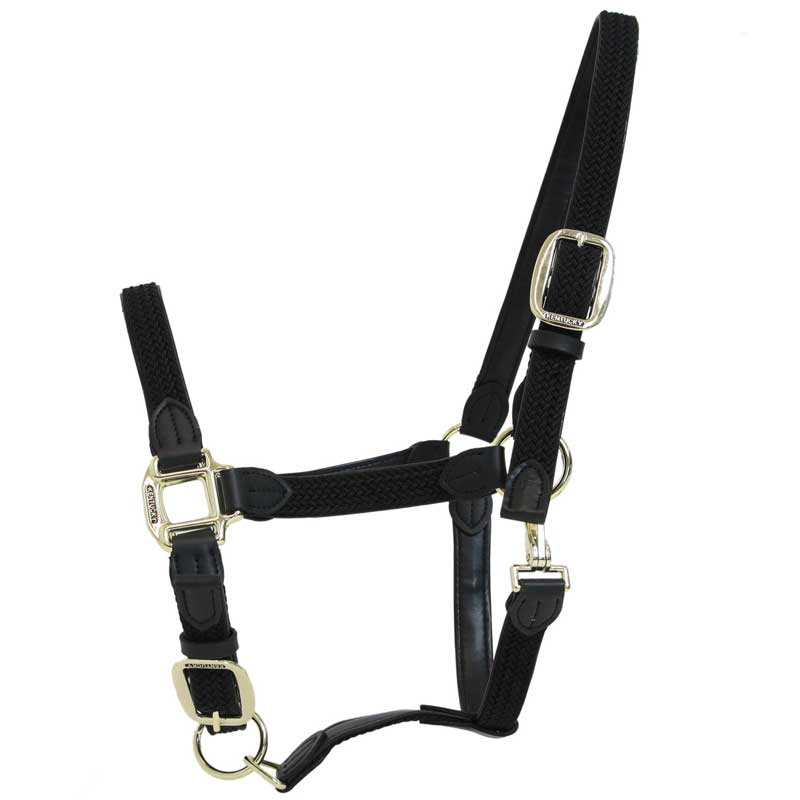 Braided Nylon Halter Black