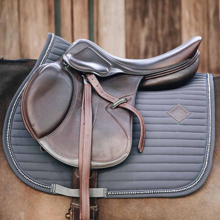 Allround Saddle Pad Pearls Grey