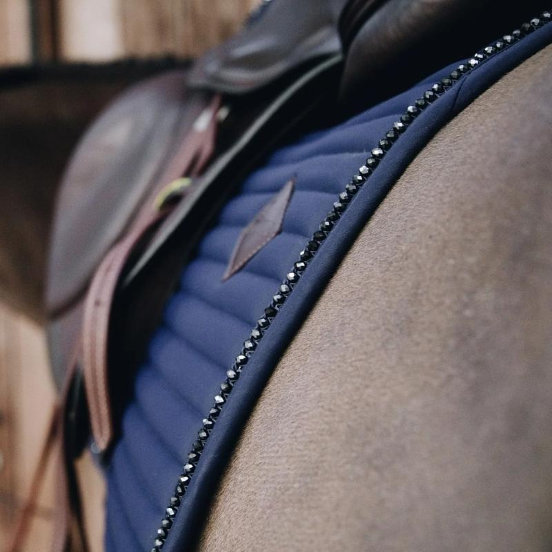 Dressage Saddle Pad Pearls Navy