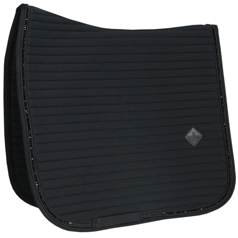 Dressage Saddle Pad Pearls Black