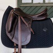 Dressage Saddle Pad Fishbone Black Dressage Saddle Pad Fishbone Black