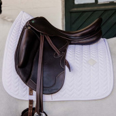 Dressage Saddle Pad Fishbone White Dressage Saddle Pad Fishbone White