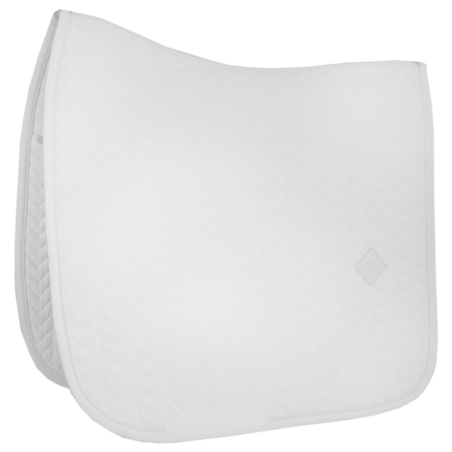 Dressage Saddle Pad Fishbone White