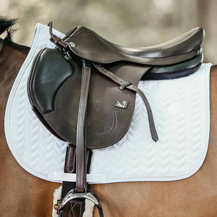 Saddle Pad Fishbone White