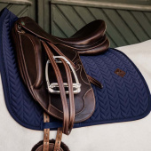 Dressage Saddle Pad Fishbone Navy Blue Dressage Saddle Pad Fishbone Navy Blue