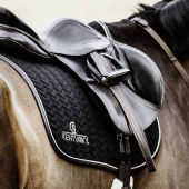 Saddle Pad Leather Fishbone Black Saddle Pad Leather Fishbone Black