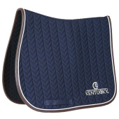 Saddle Pad Leather Fishbone Navy Blue Saddle Pad Leather Fishbone Navy Blue