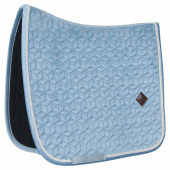 Dressage Saddle Pad Velvet Light Blue Dressage Saddle Pad Velvet Light Blue