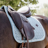 Dressage Saddle Pad Velvet Light Blue Dressage Saddle Pad Velvet Light Blue