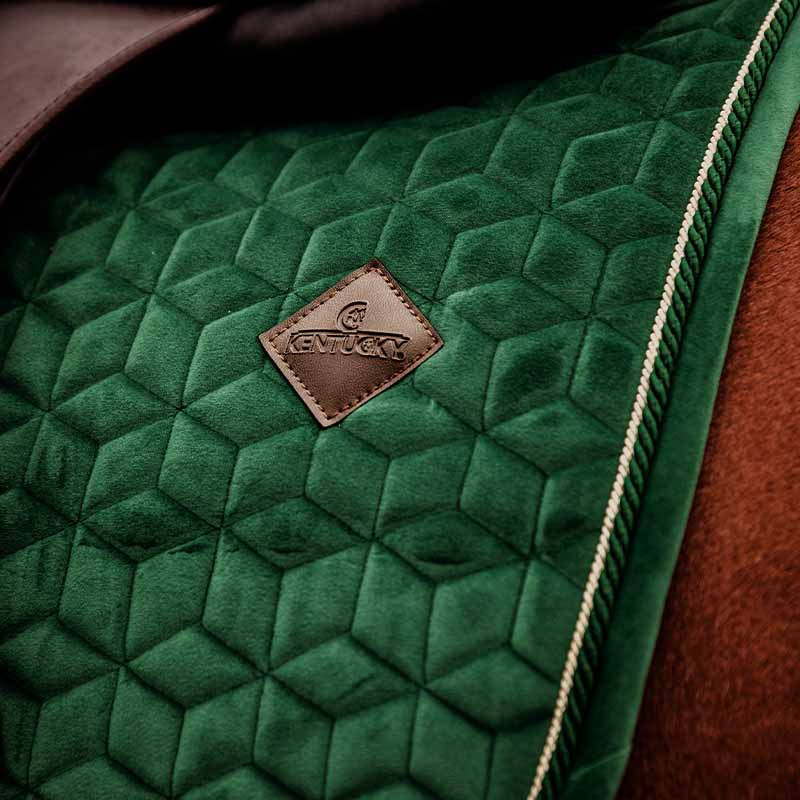 Dressage Saddle Pad Velvet Dark Green