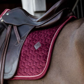 Dressage Saddle Pad Velvet Burgundy Dressage Saddle Pad Velvet Burgundy