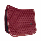 Dressage Saddle Pad Velvet Burgundy Dressage Saddle Pad Velvet Burgundy