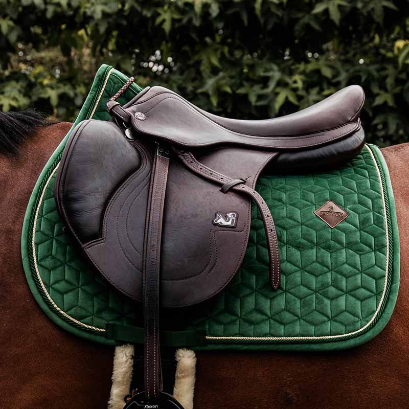 Saddle Pad Velvet Dark Green