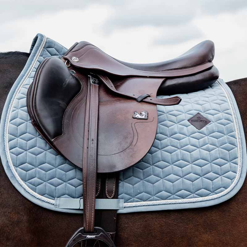 Saddle Pad Velvet Light Blue
