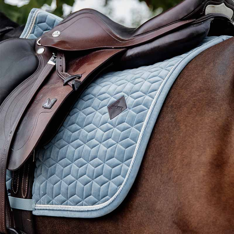 Saddle Pad Velvet Light Blue