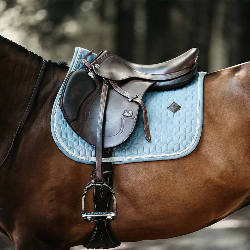 Saddle Pad Velvet Light Blue