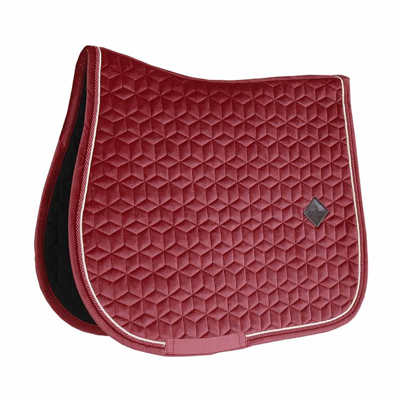 Saddle Pad Velvet Bordeaux