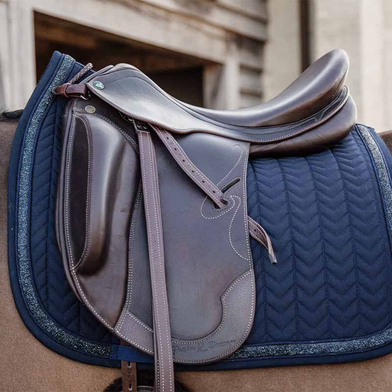Dressage Saddle Pad Glitter Stone Navy