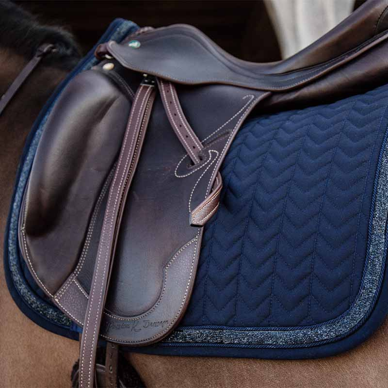 Saddle Pad Glitter Stone Navy