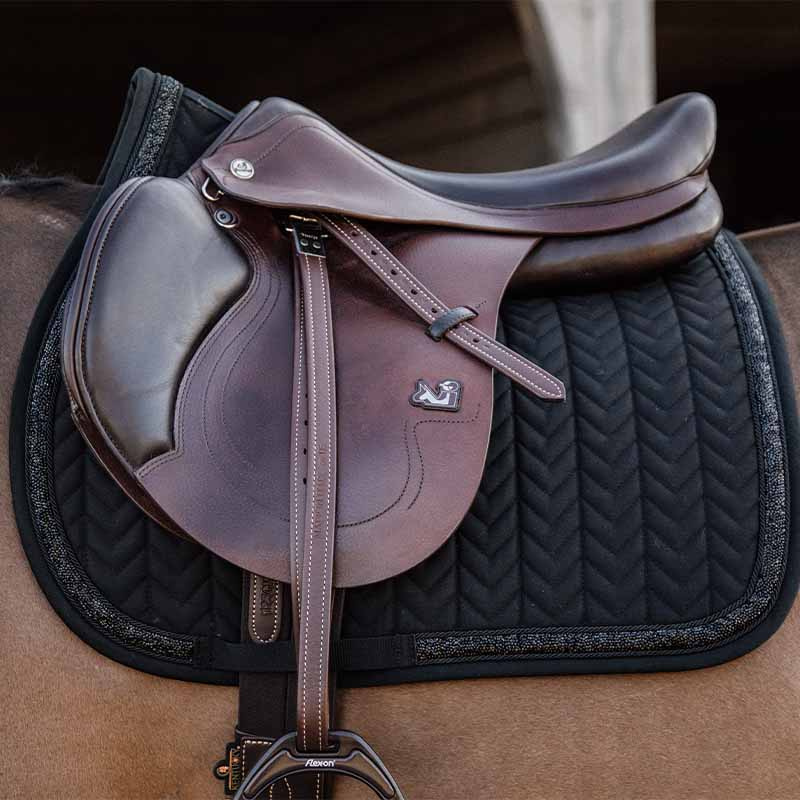 Saddle Pad Glitter Stone Black