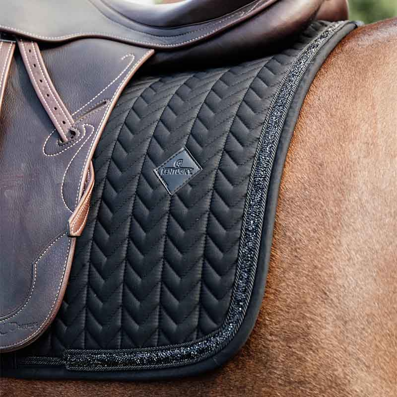 Saddle Pad Glitter Stone Black