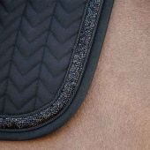 Saddle Pad Glitter Stone Black Saddle Pad Glitter Stone Black