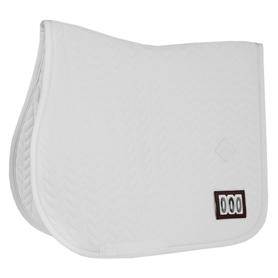 Saddle Pad Fishbone Competition White