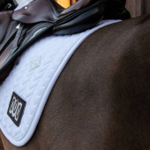 Saddle Pad Fishbone Competition White Saddle Pad Fishbone Competition White