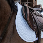 Saddle Pad Fishbone Competition White Saddle Pad Fishbone Competition White