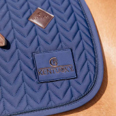 Dressage Saddle Pad Fishbone Competition Navy Blue Dressage Saddle Pad Fishbone Competition Navy Blue