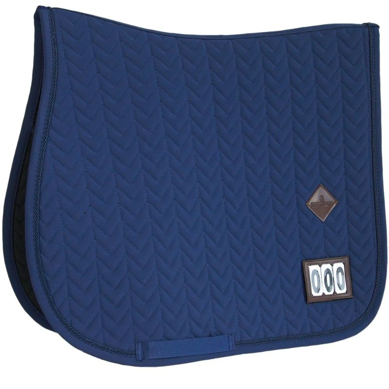 Saddle Pad Fishbone Competition Navy