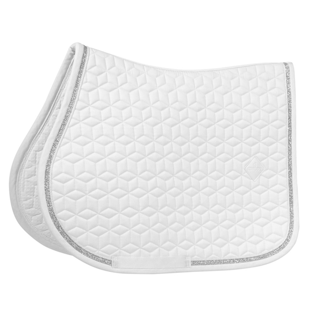 Saddle Pad Glitter Rope White/White