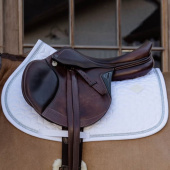 Saddle Pad Glitter Rope White/White Saddle Pad Glitter Rope White/White