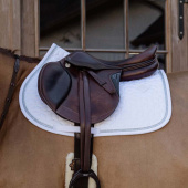 Saddle Pad Glitter Rope White/White Saddle Pad Glitter Rope White/White