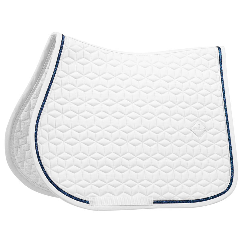 Saddle Pad Glitter Rope White/Navy