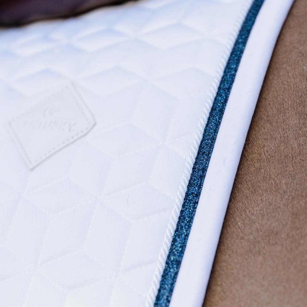 Saddle Pad Glitter Rope White/Navy