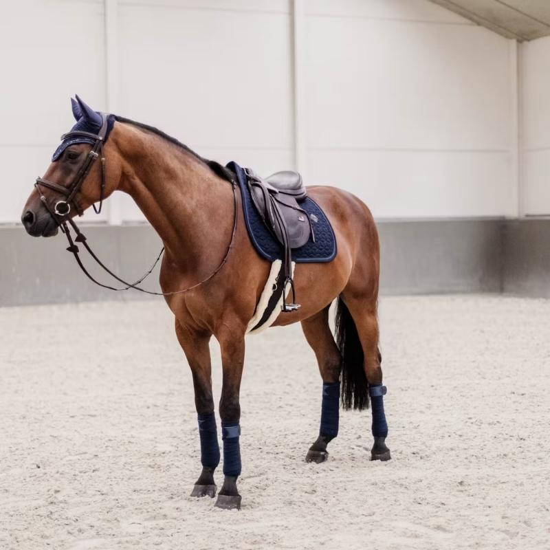 Saddle Pad Glitter Rope Navy