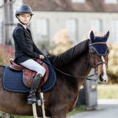 Saddle Pad Glitter Rope Navy Saddle Pad Glitter Rope Navy