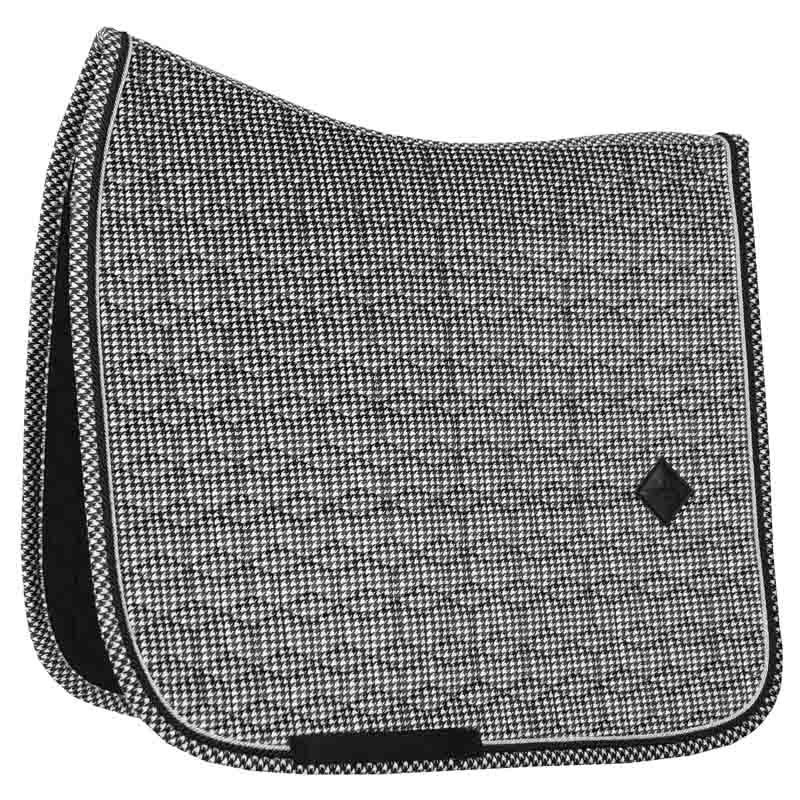 Dressage Saddle Pad Pied-de-Poule Black